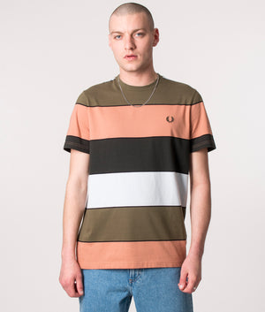 Bold-Stripe-T-Shirt-Light-Rust-Fred-Perry-EQVVS