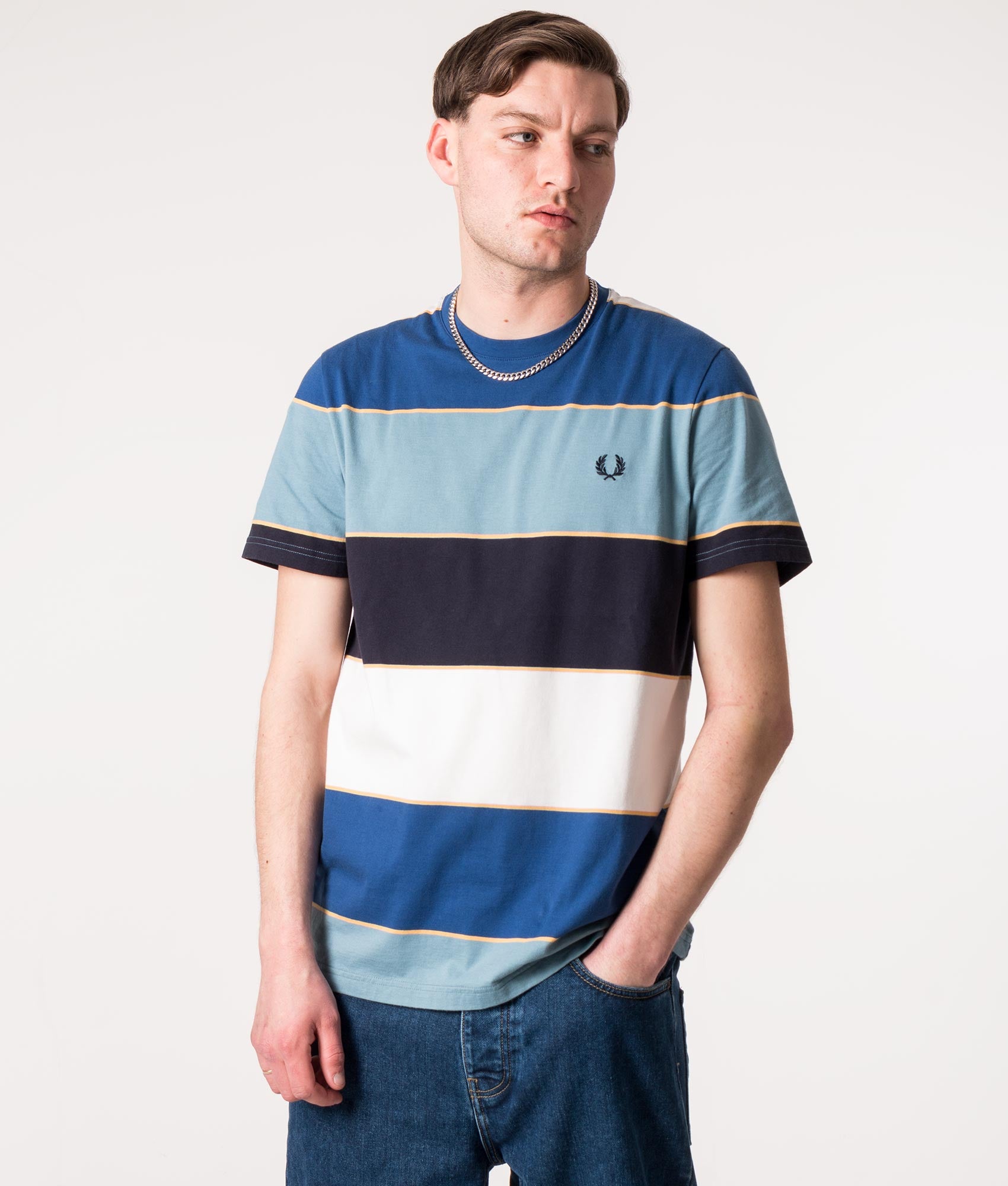 Bold-Stripe-T-Shirt-Ash-Blue-Fred-Perry-EQVVS