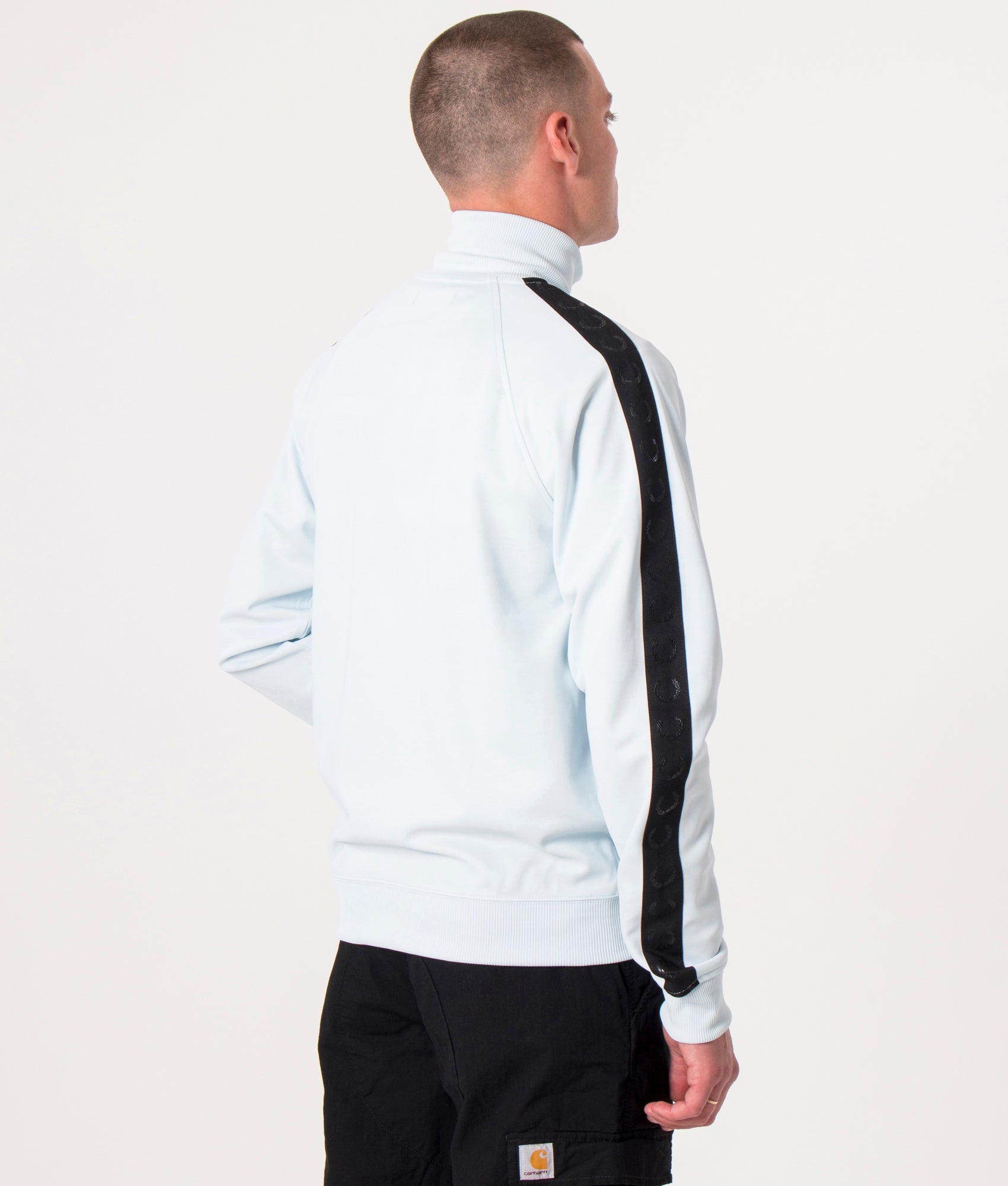 Tonal-Taped-Track-Top-Light-Ice/Black-Fred-Perry-EQVVS