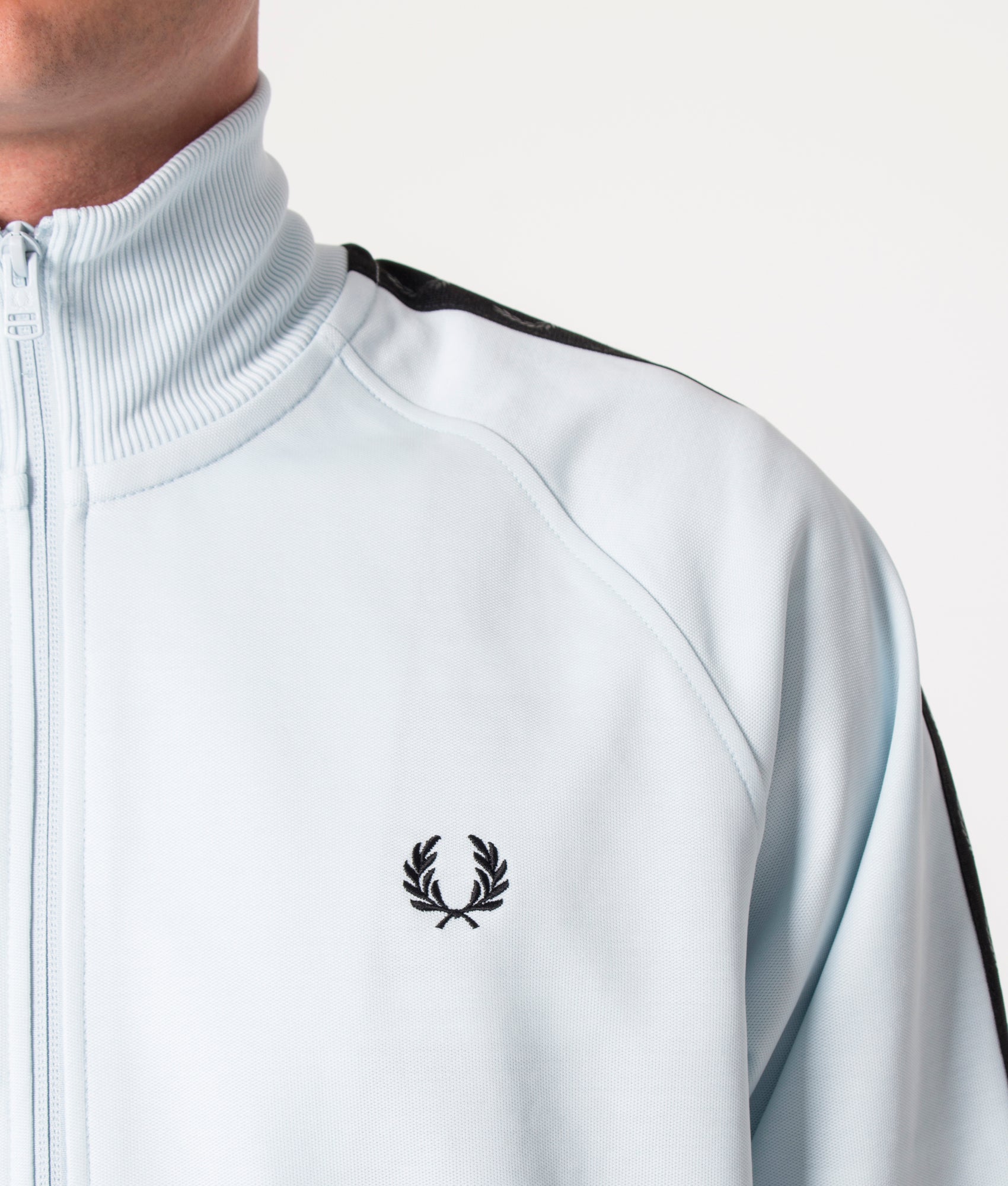 Tonal-Taped-Track-Top-Light-Ice/Black-Fred-Perry-EQVVS