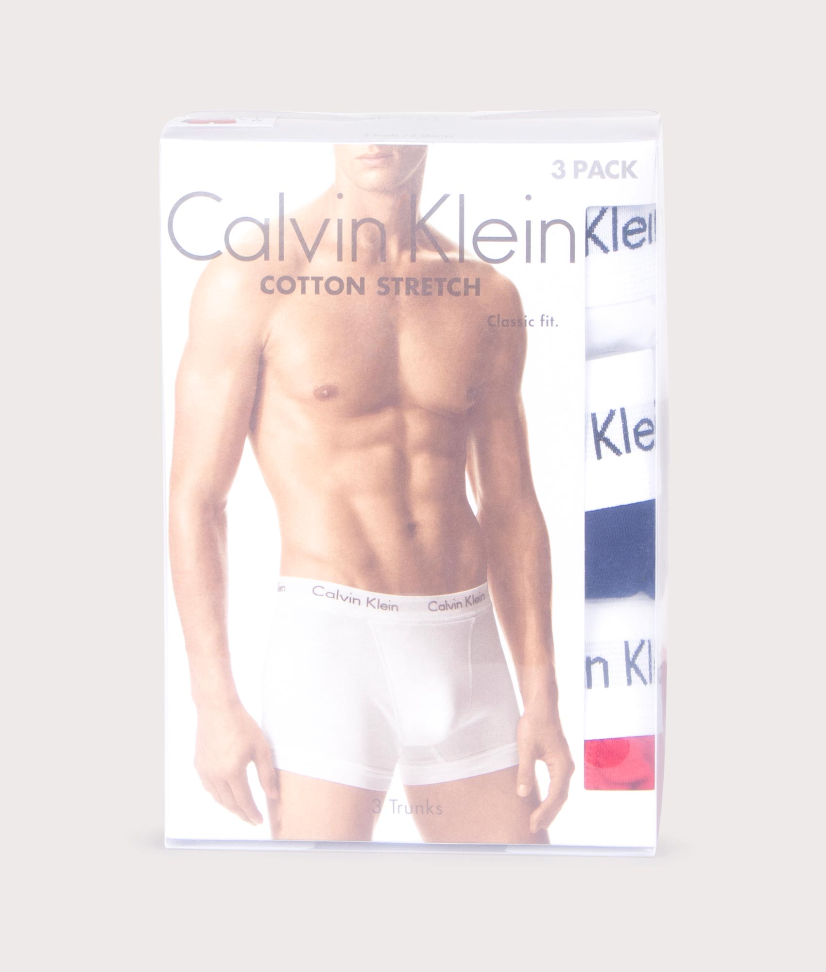 Three-Pack-of-Cotton-Stretch-Trunks-White/Red-Ginger/Pyro-Blue-Calvin-Klein-EQVVS