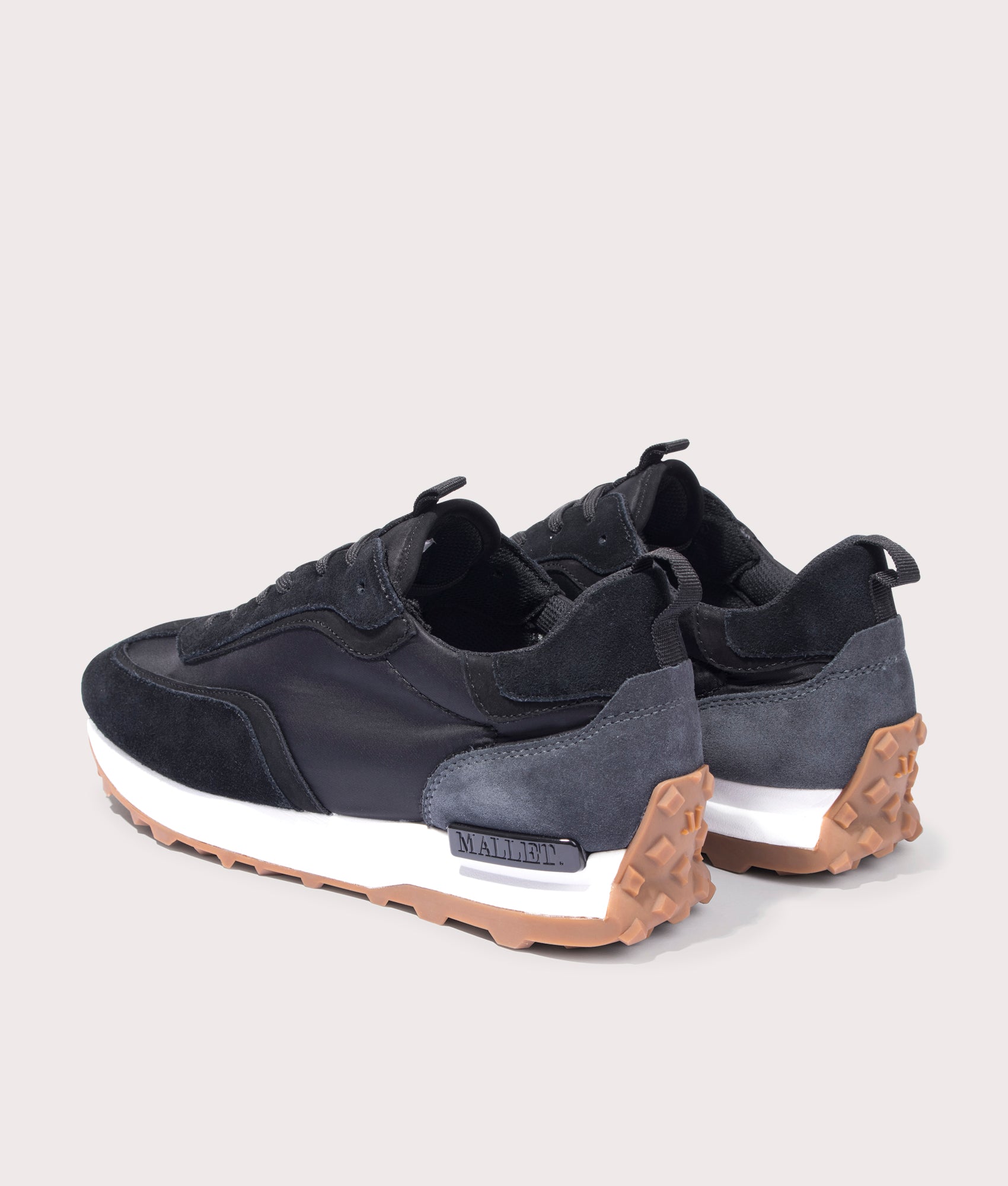 Drayton-Nylon-Trainers-Black-Mallet-EQVVS