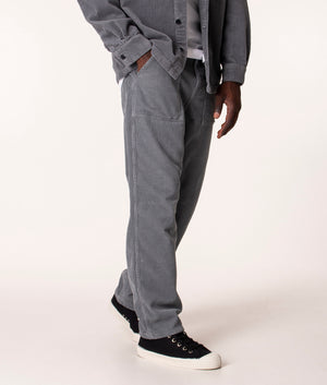 Stan Ray Fat Pant in Grey at EQVVS. Angle Shot. 