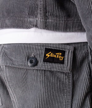 Stan Ray Fat Pant in Grey at EQVVS. Detail Shot.
