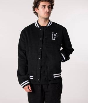 Parlez Relaxed Fit Bay Bomber Jacket in Black, EQVVS. 