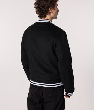 Parlez Relaxed Fit Bay Bomber Jacket in Black, EQVVS.