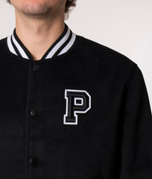Parlez Relaxed Fit Bay Bomber Jacket in Black, EQVVS.