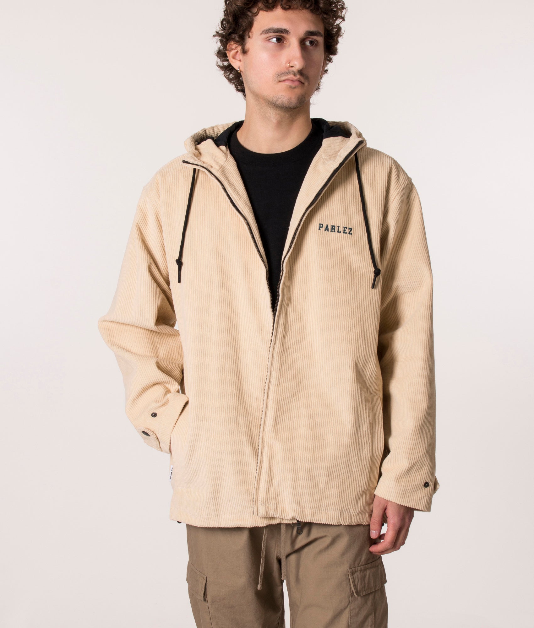 Parlez Relaxed Fit Akers Jacket in Ecru, EQVVS.