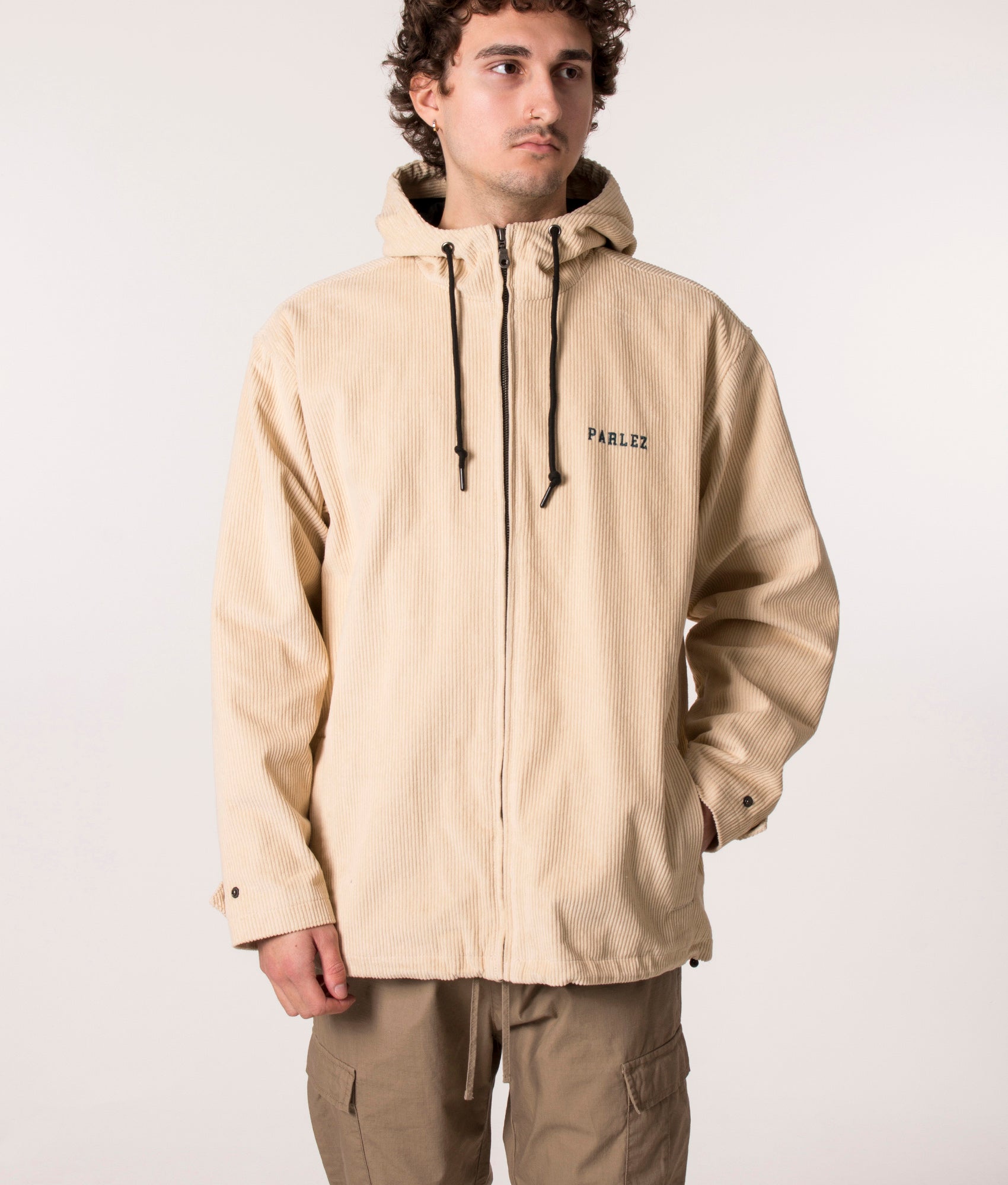 Parlez Relaxed Fit Akers Jacket in Ecru, EQVVS.