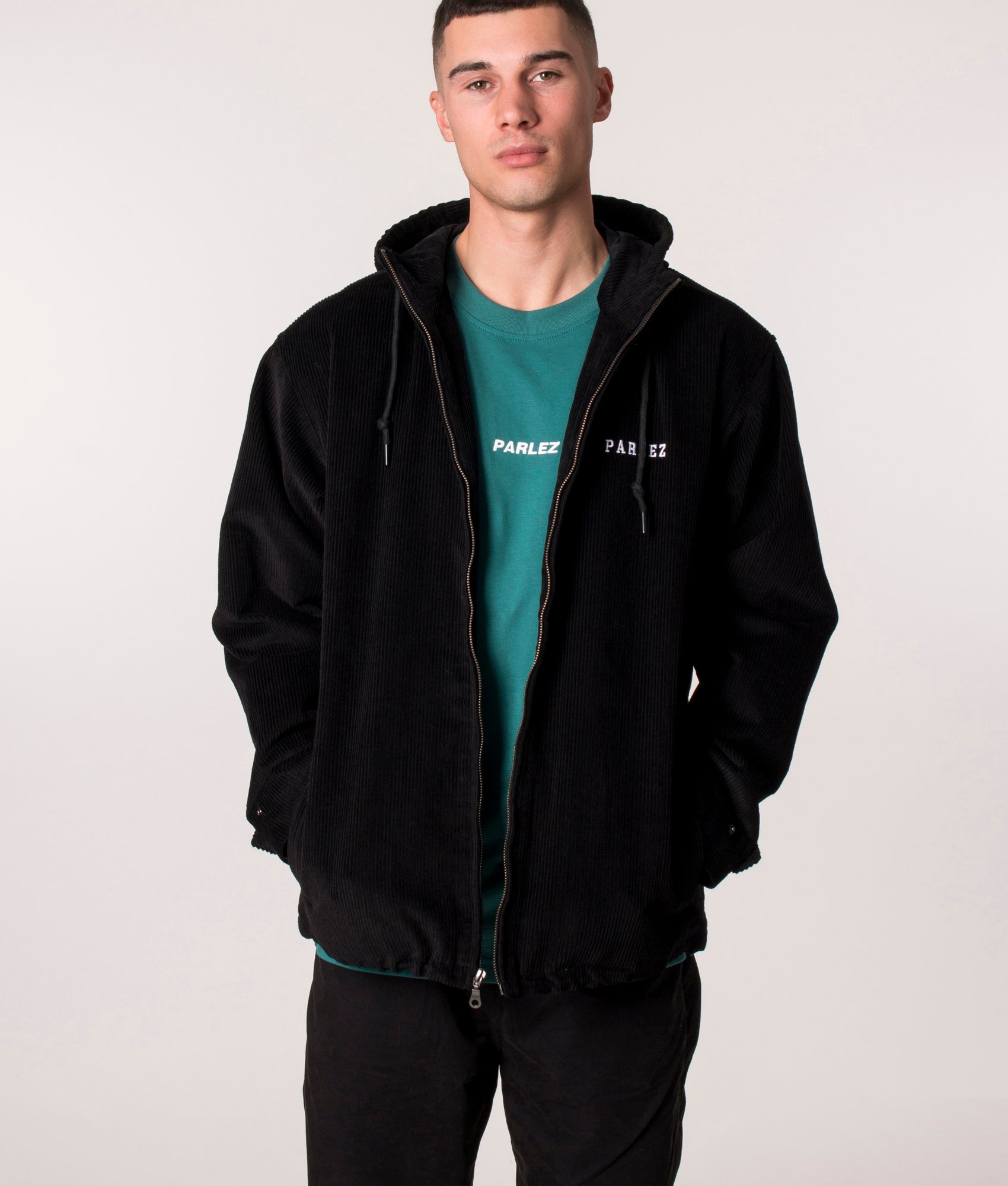 Parlez Relaxed Fit Akers Jacket in Black, EQVVS.