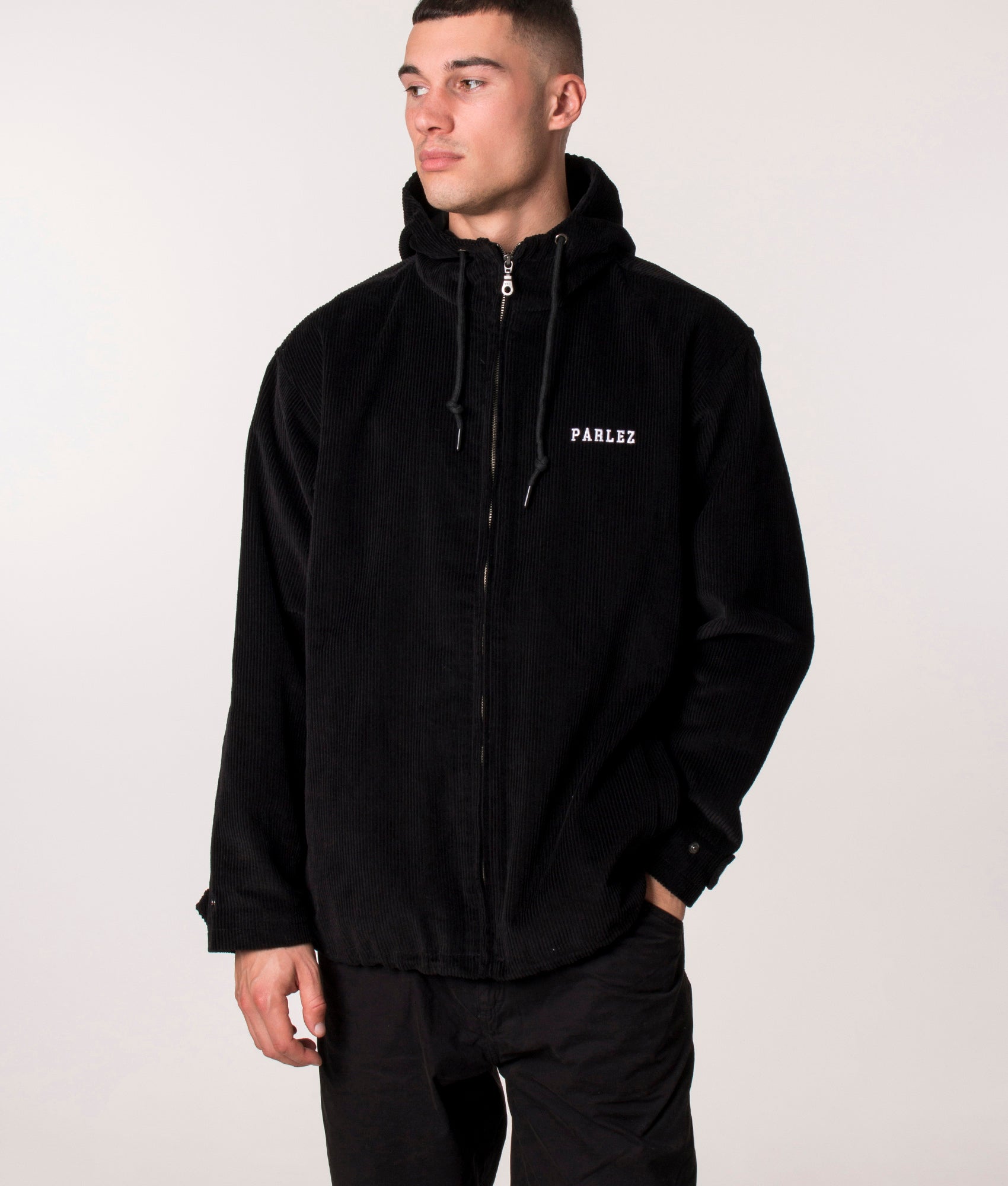 Parlez Relaxed Fit Akers Jacket in Black, EQVVS.