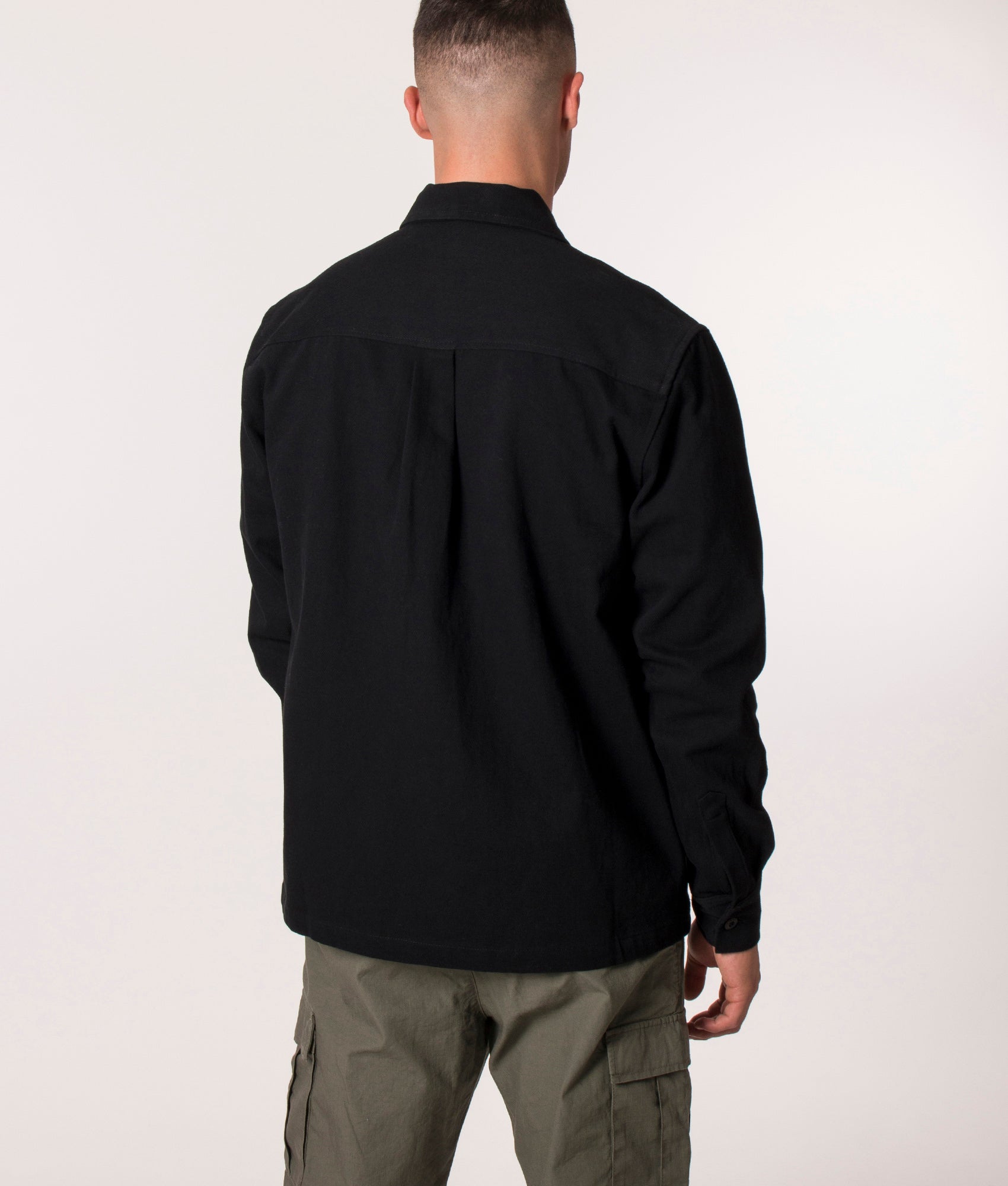 Parlez Relaxed Fit Belay Overshirt in Black, EQVVS.