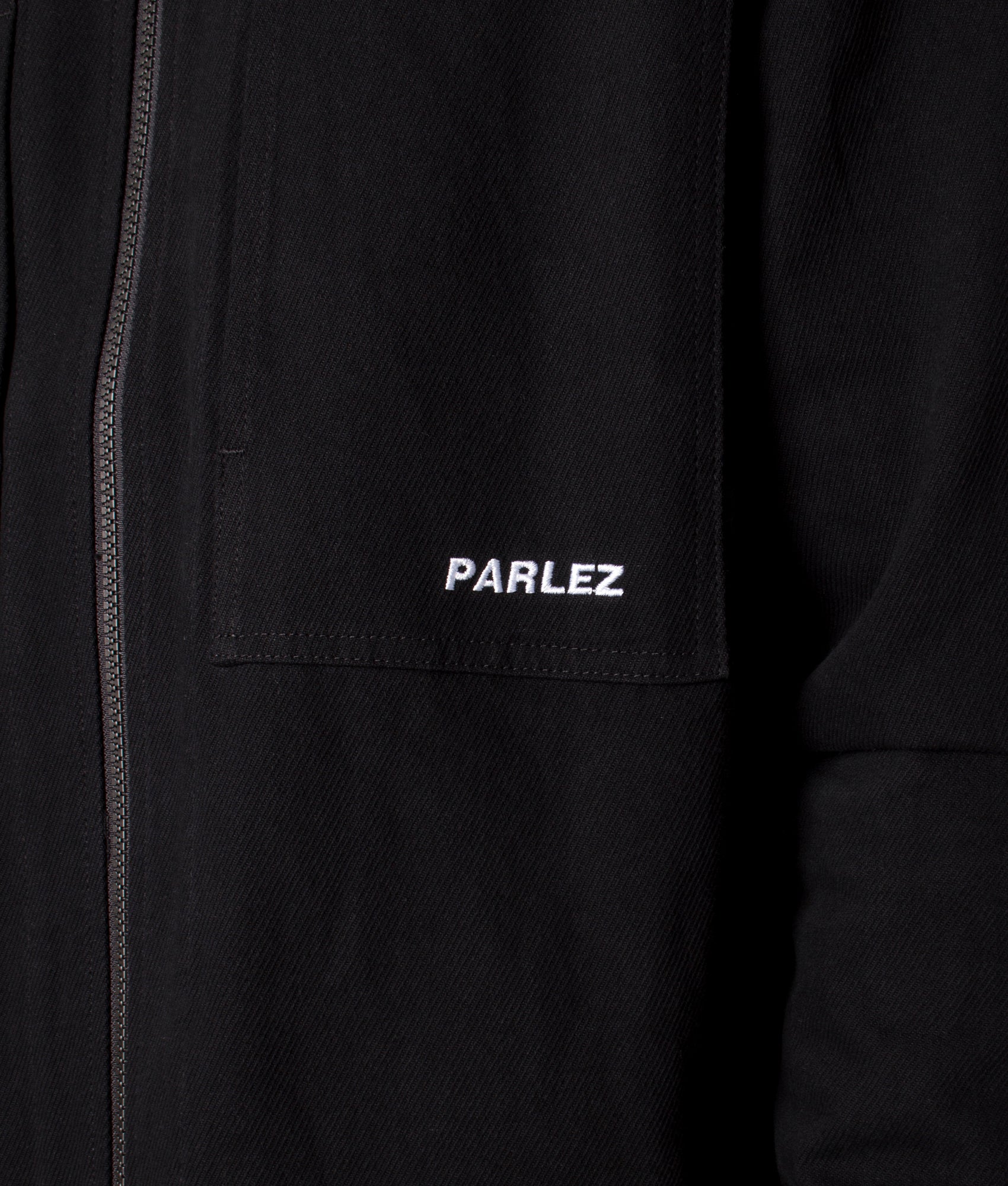 Parlez Relaxed Fit Belay Overshirt in Black, EQVVS.