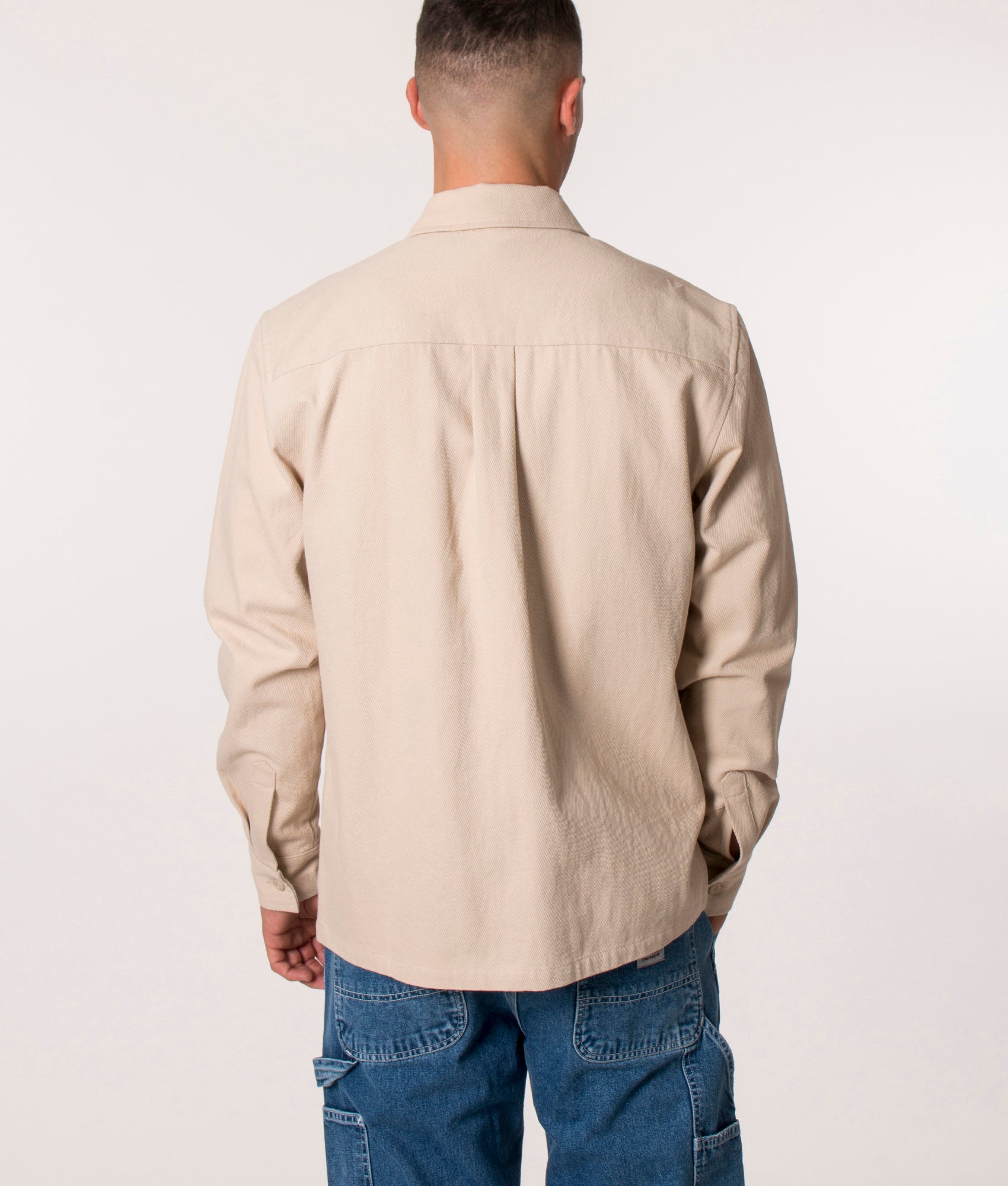Parlez Relaxed Fit Belay Overshirt in Ecru, EQVVS.