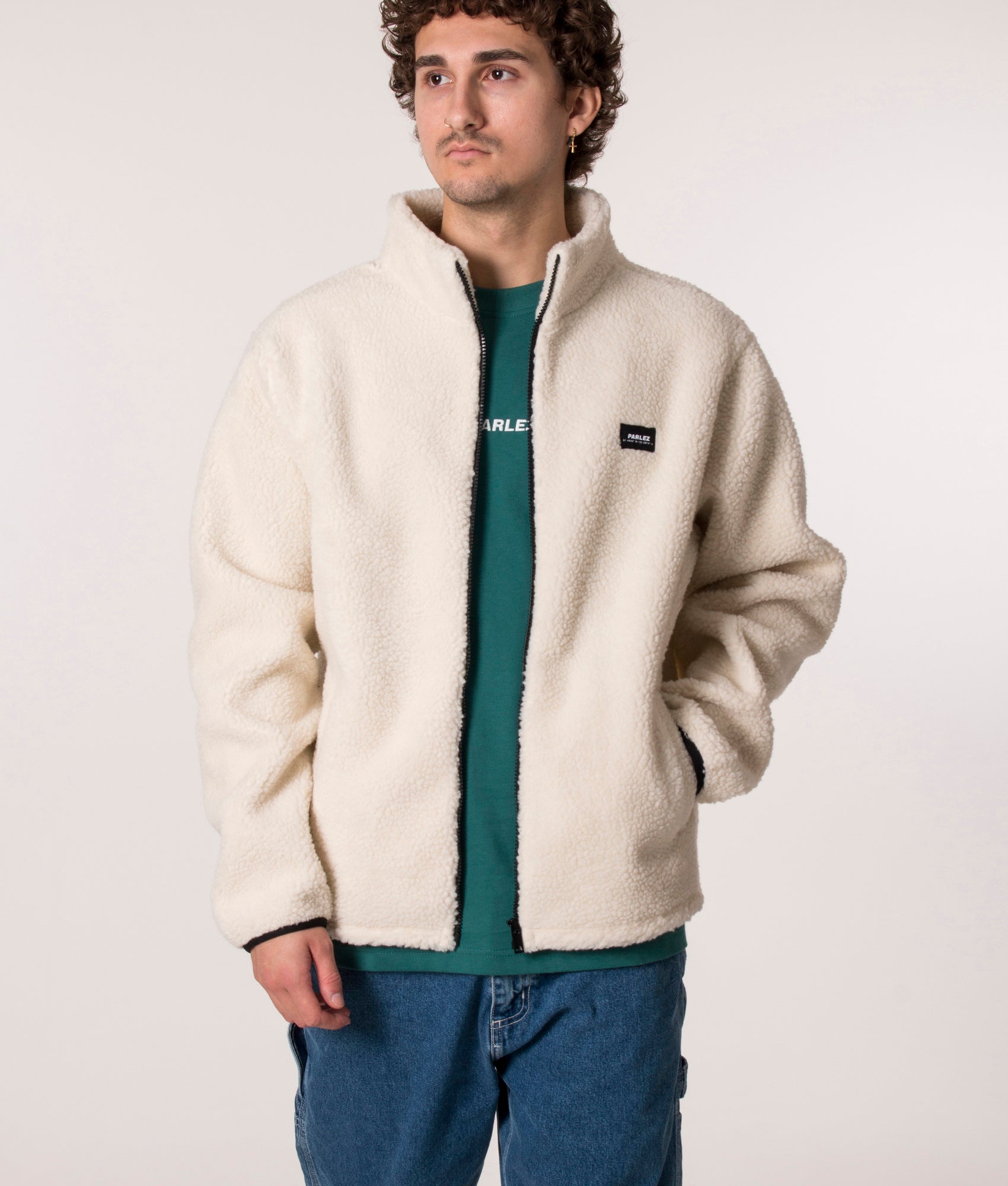 Parlez Relaxed Fit Moxey Fleece in Ecru, EQVVS. 