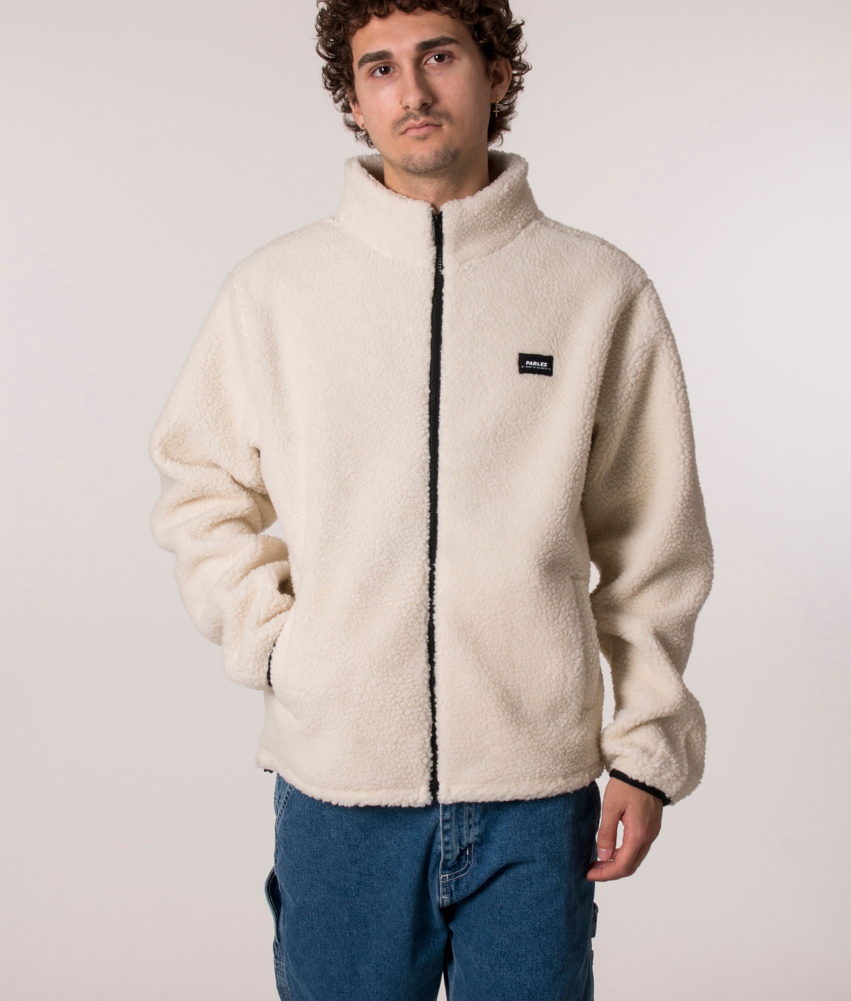 Parlez Relaxed Fit Moxey Fleece in Ecru, EQVVS.