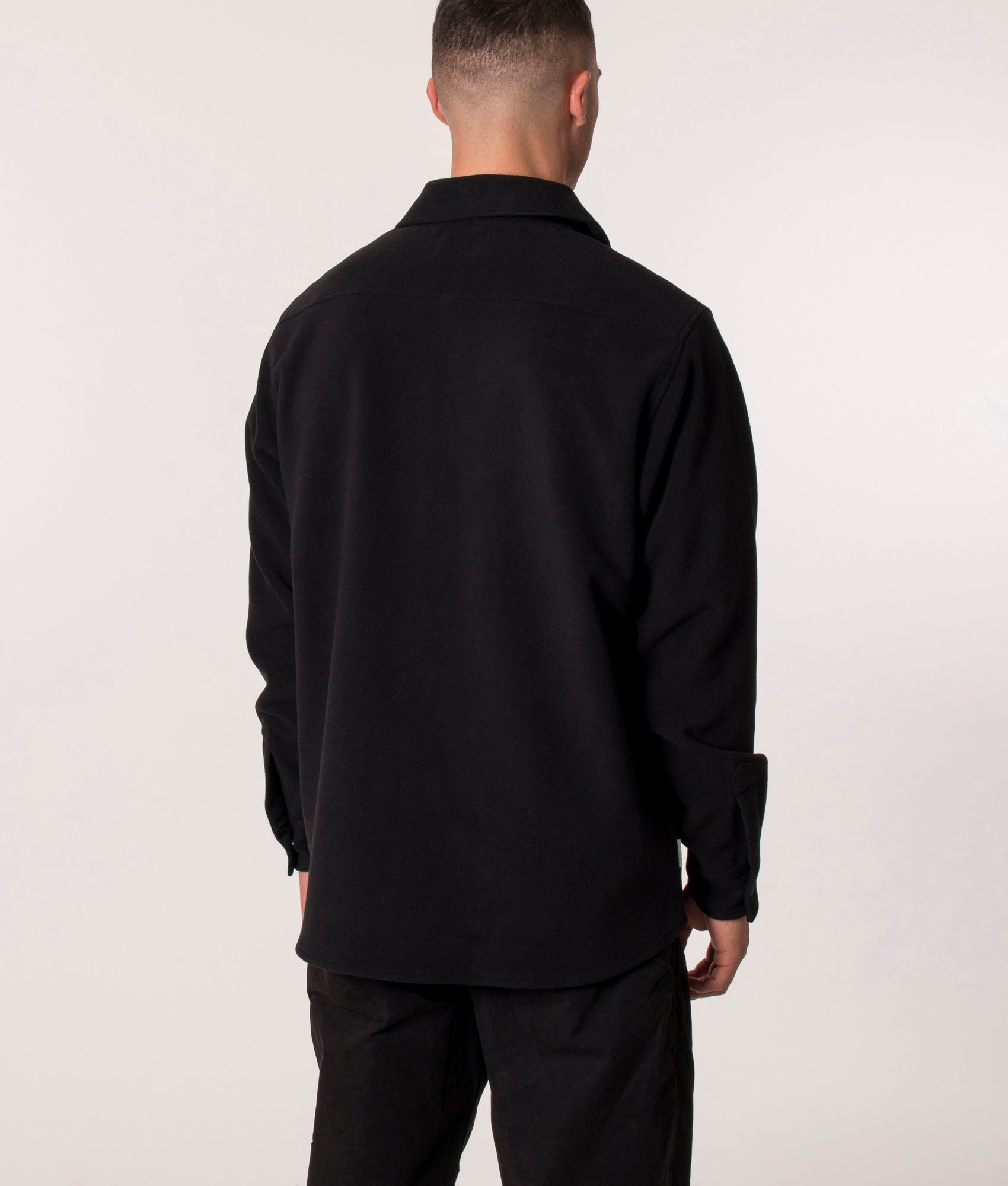 Parlez Maxi Fleece Overshirt in Black, EQVVS.