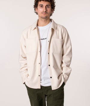 Parlez Maxi Fleece Overshirt in Ecru, EQVVS. 