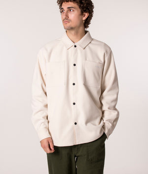Parlez Maxi Fleece Overshirt in Ecru, EQVVS.