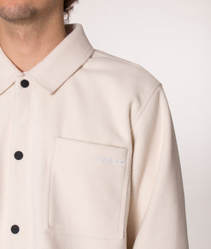 Parlez Maxi Fleece Overshirt in Ecru, EQVVS.