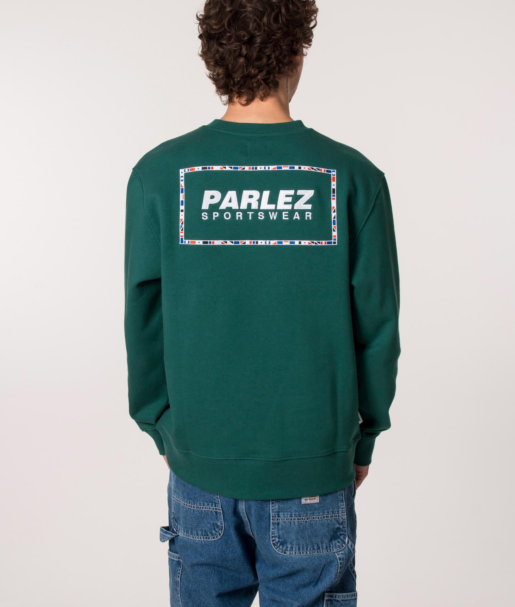 Parlez Relaxed Fit Cartwright Sweatshirt in Deep Teal, EQVVS