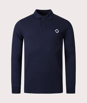 Long-Sleeve-Pique-Polo-Shirt-Ink-Navy-Ma.Strum-EQVVS
