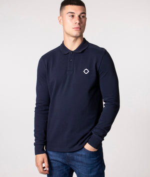 Long-Sleeve-Pique-Polo-Shirt-Ink-Navy-Ma.Strum-EQVVS