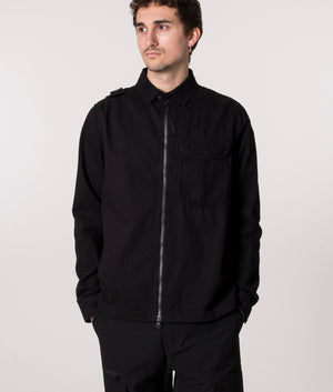 Zip-Through-Overshirt-Jet-Black-Ma.Strum-EQVVS