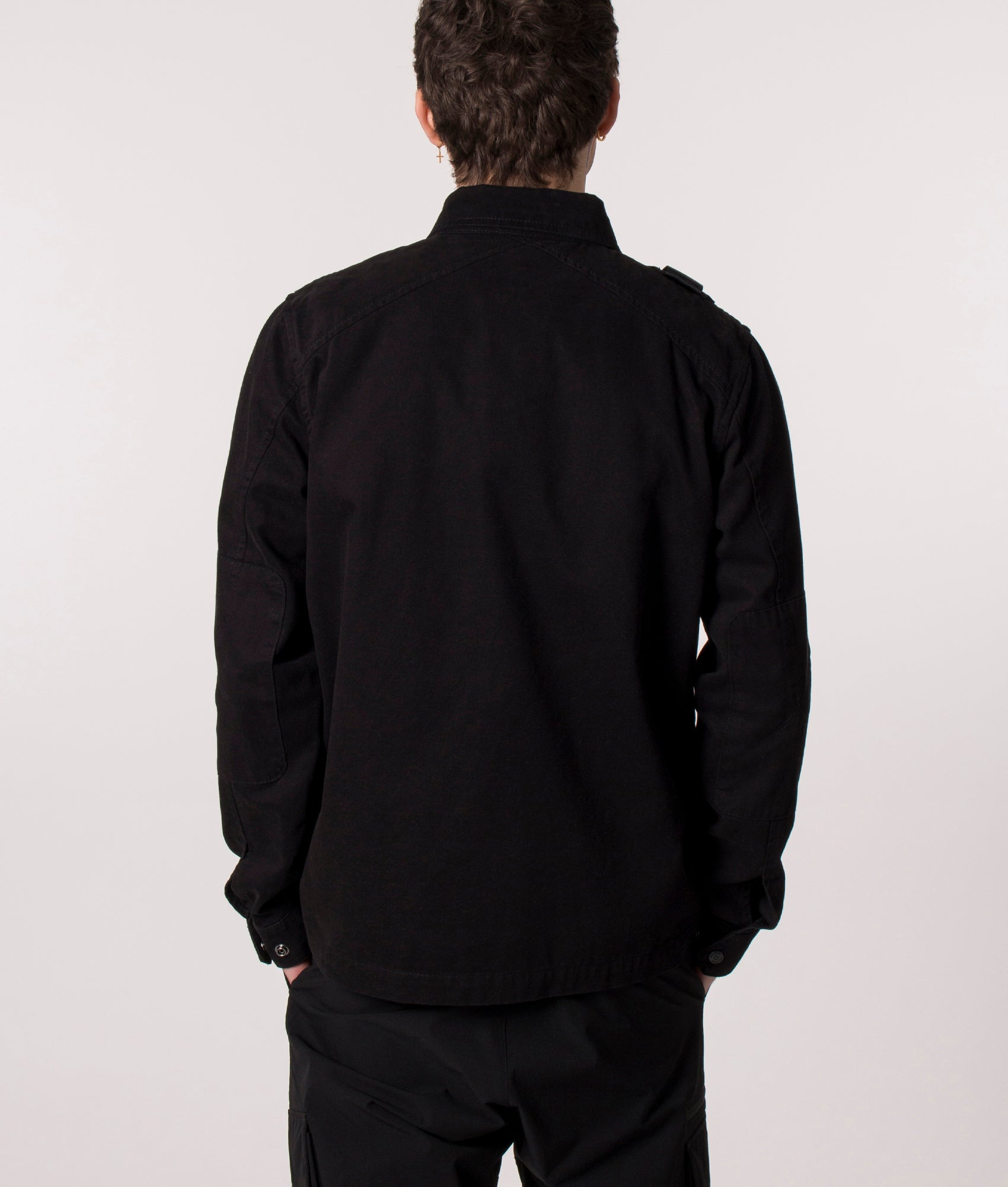 Zip-Through-Overshirt-Jet-Black-Ma.Strum-EQVVS