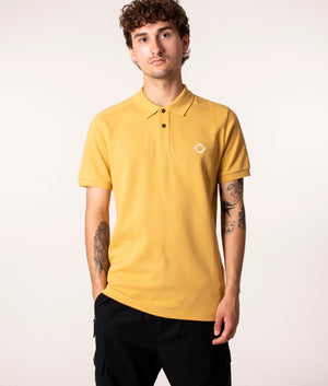 Pique Polo Shirt in M217 Desert Sands, Ma.Strum, EQVVS, Front Model