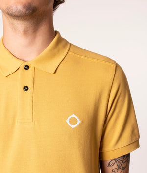 Pique Polo Shirt in M217 Desert Sands, Ma.Strum, EQVVS, Front Detail Model