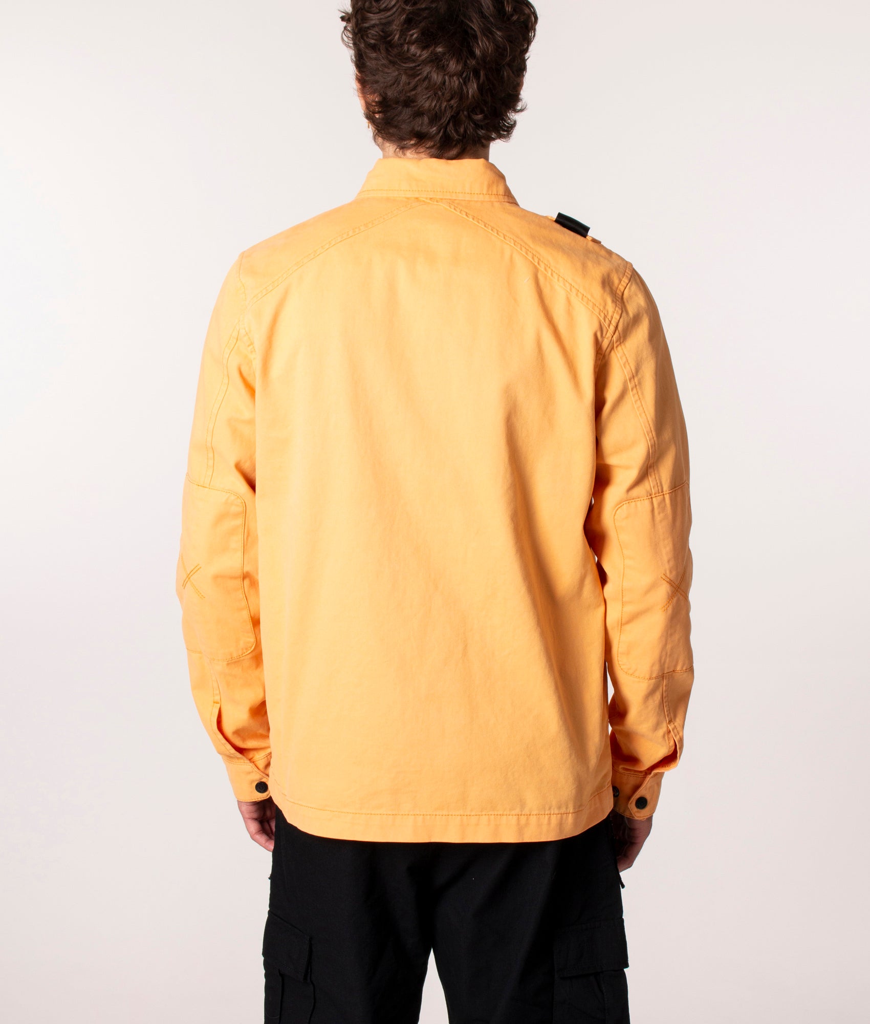 Zip Through Overshirt in M803 Fiesta, Ma.Strum, EQVVS, Model back