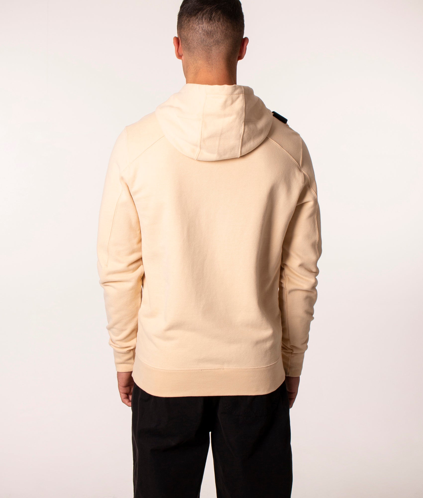 Core Overhead Hoodie in M219 Marzipan, Ma.Strum, EQVVS, Back Model