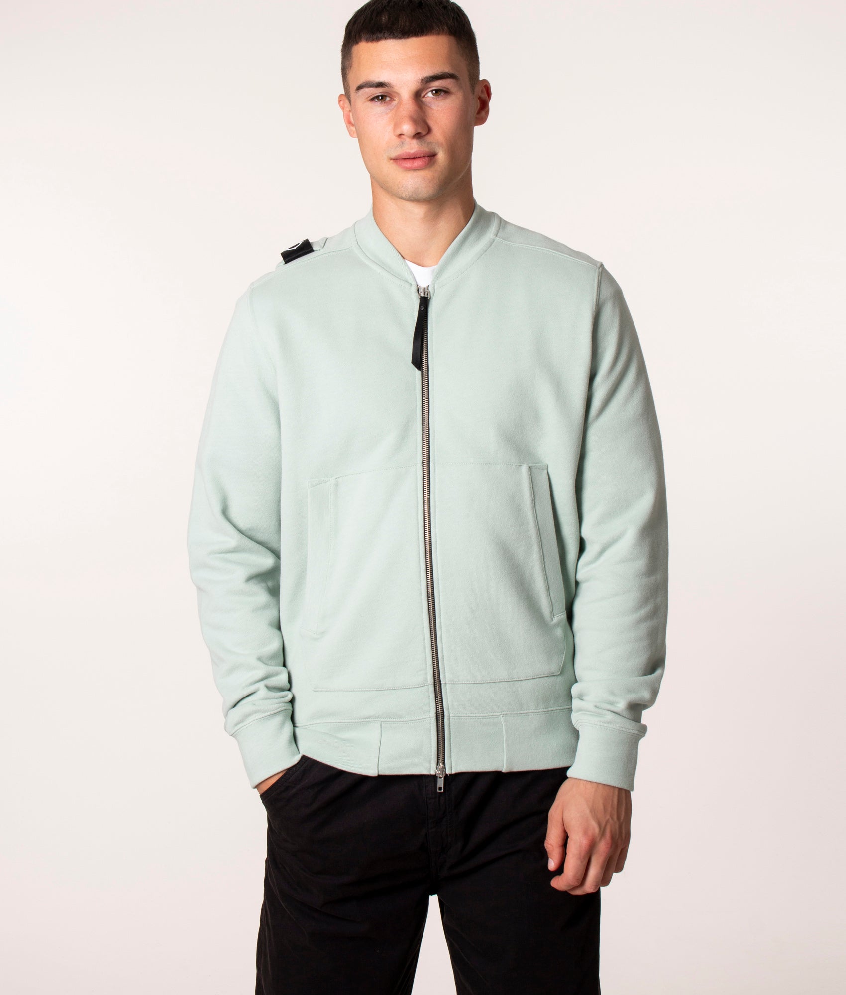 Core Bomber Sweatshirt M314 Sea Green, Ma.Strum, EQVVS, Front Model