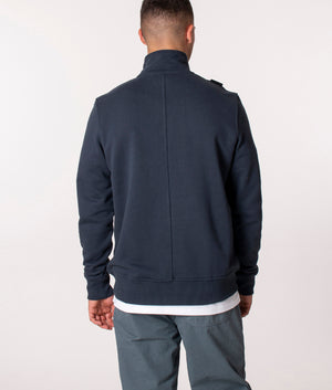 Funnel Neck Sweatshirt in M428 Ink Navy, Ma.Strum, EQVVS, Model back