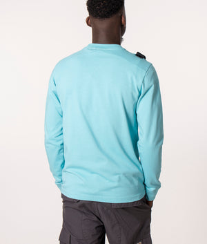 Long-Sleeve-Cargo-Pocket-T-Shirt-Sea-Blue-MA.Strum-EQVVS
