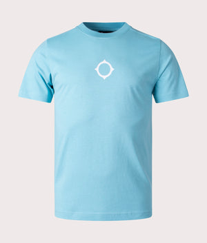 Compass-Print-T-Shirt-Sea-Blue-Ma.Strum-EQVVS