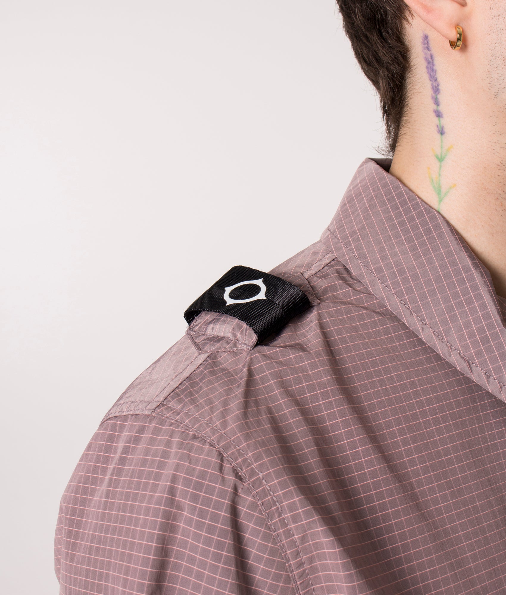 Nylon-Grid-Overshirt-Mud-Pink-Ma.Strum-EQVVS