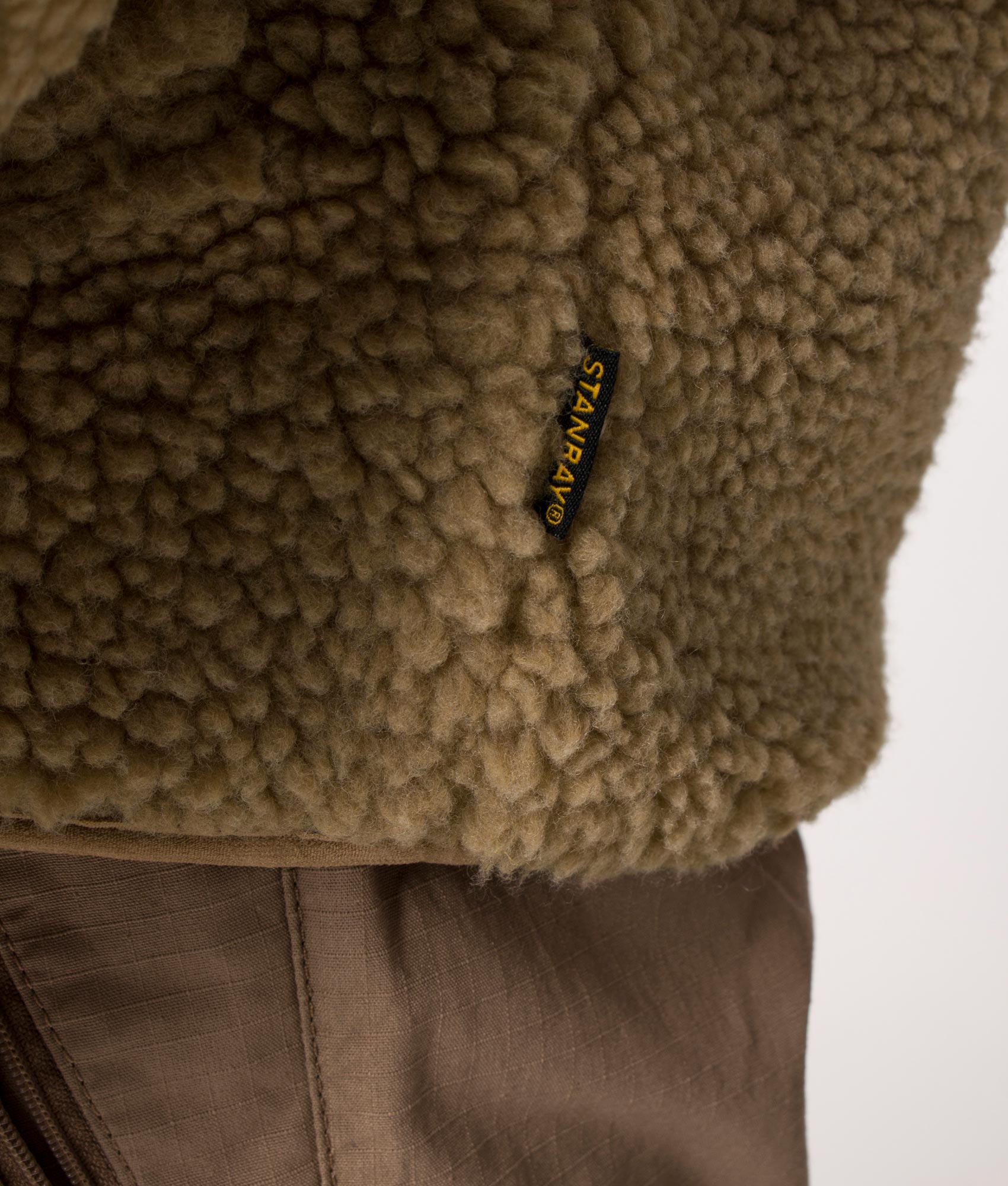 Relaxed-Fit-Zip-Through-Fleece-Jacket-Khaki-Stan-Ray-EQVVS