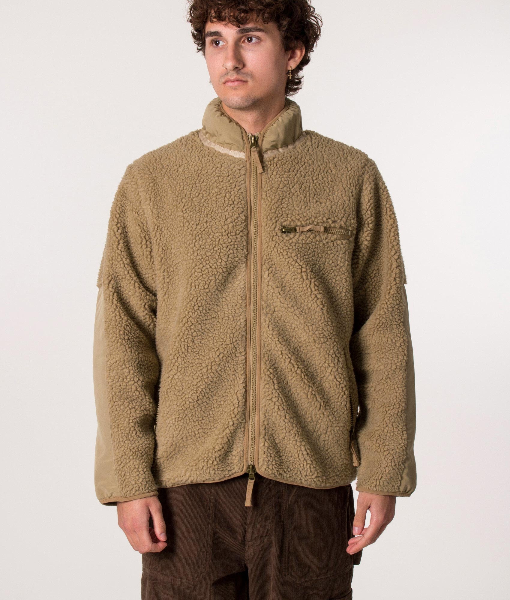 High Pile Fleece Jacket Khaki | Stan Ray | EQVVS