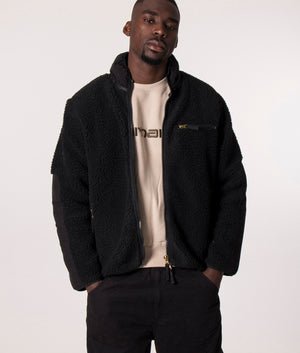 Stan Ray High Pile Fleece Jacket in Cream at EQVVS. Model front