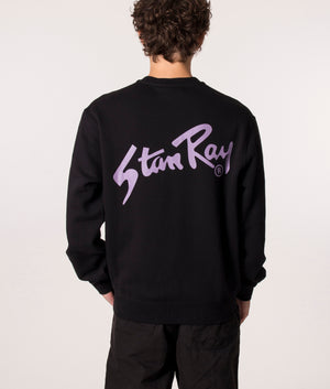 Stay Ray OG Crew Sweatshirt in Black at EQVVS. Model reverse