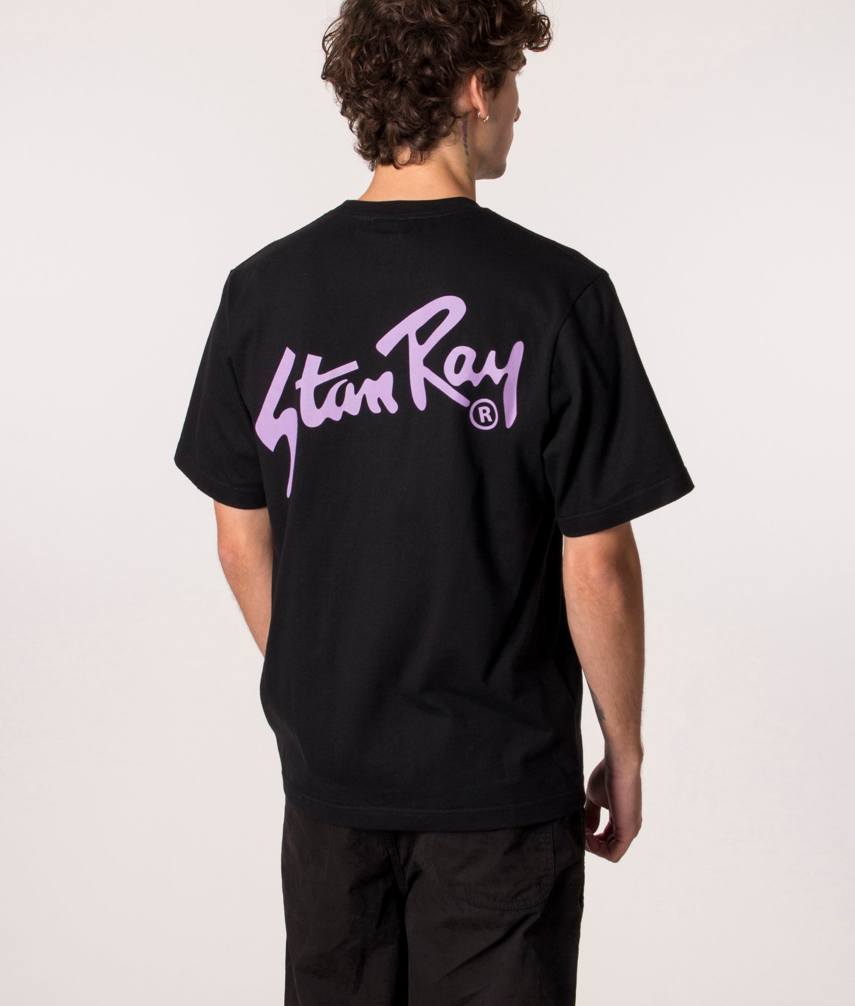 Stan Ray OG T-Shirt in Black at EQVVS. Model reverse