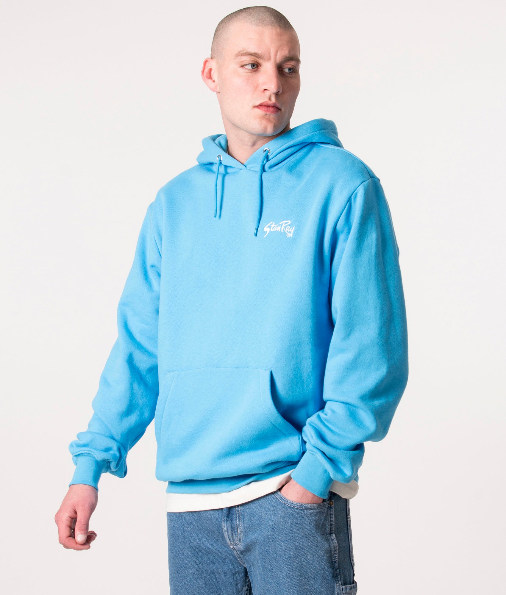 Gold-Standard-Hoodie-Gulf-Blue/Natural-Stan-Ray-EQVVS