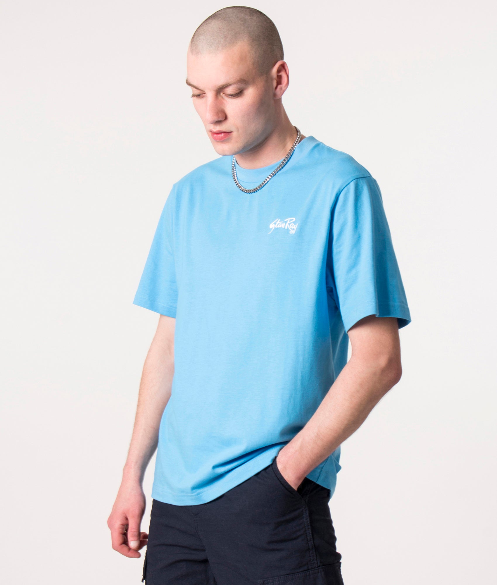 Gold-Standard-T-Shirt-Gulf-Blue/Natural-Stan-Ray-EQVVS