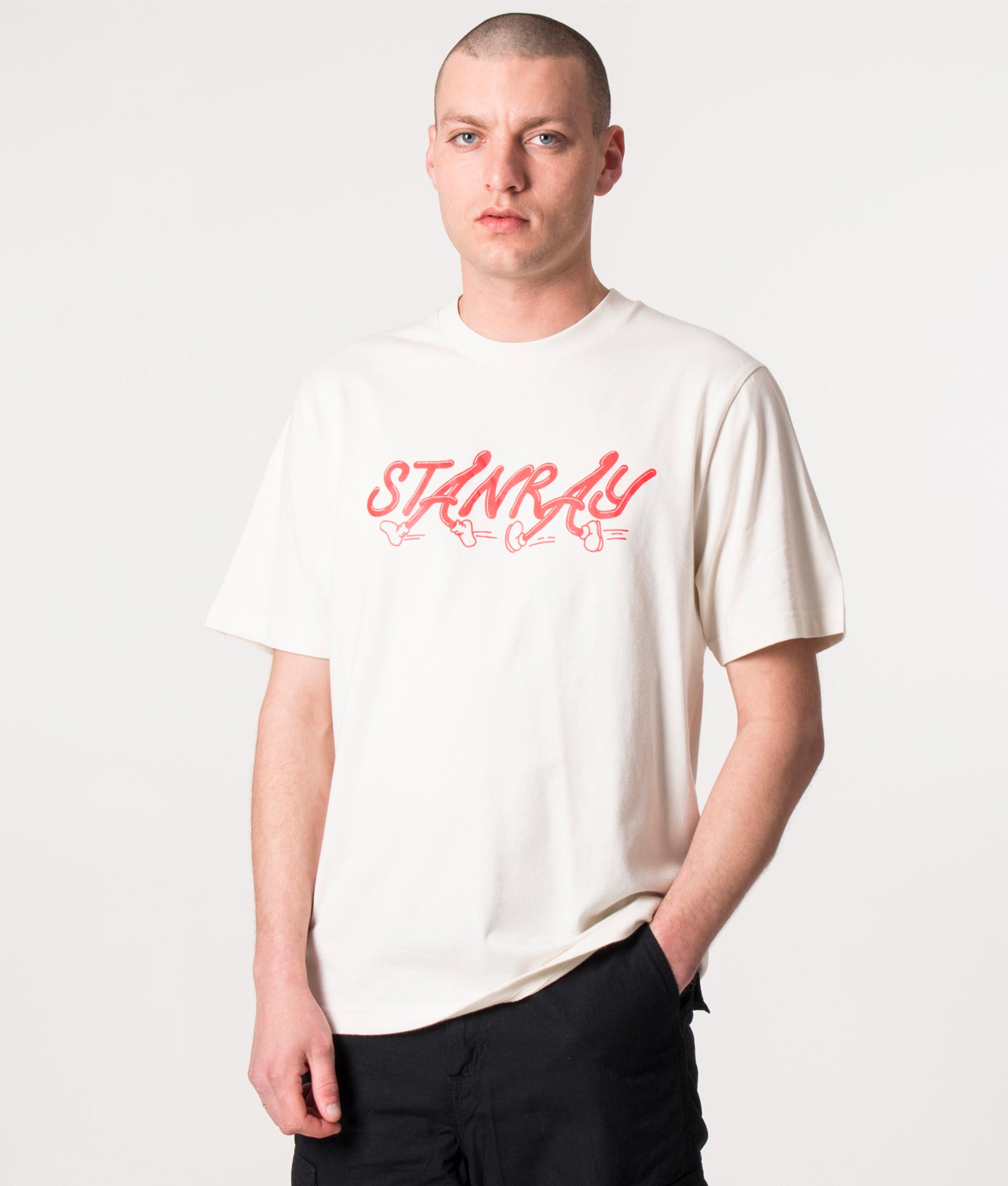 Running-Logo-T-Shirt-Natural-Stan-Ray-EQVVS