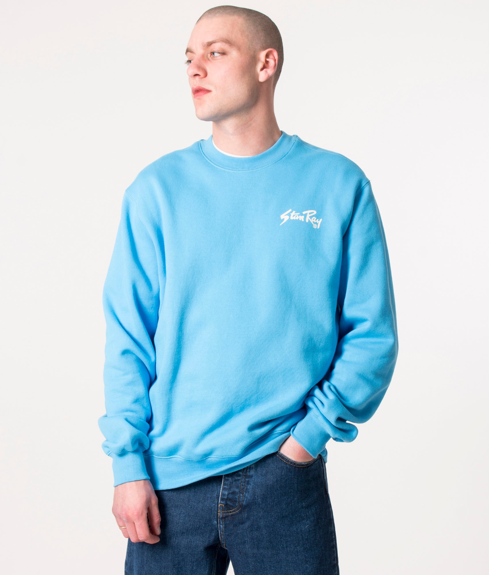 Stan-Sweatshirt-Gulf-Blue/Natural-Stan-Ray-EQVVS