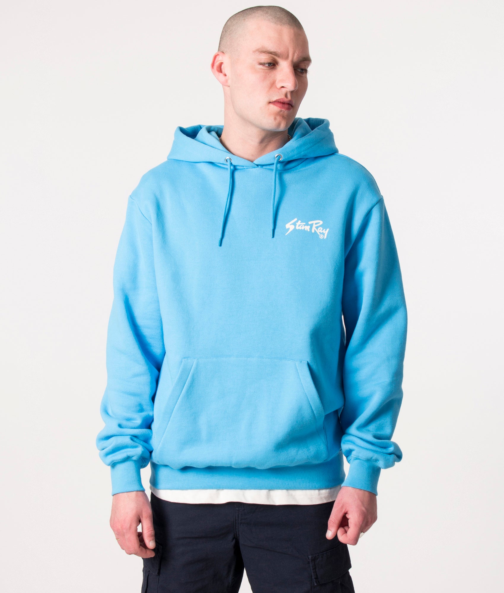 Stan-Hoodie-Gulf-Blue/Natural-Stan-Ray-EQVVS