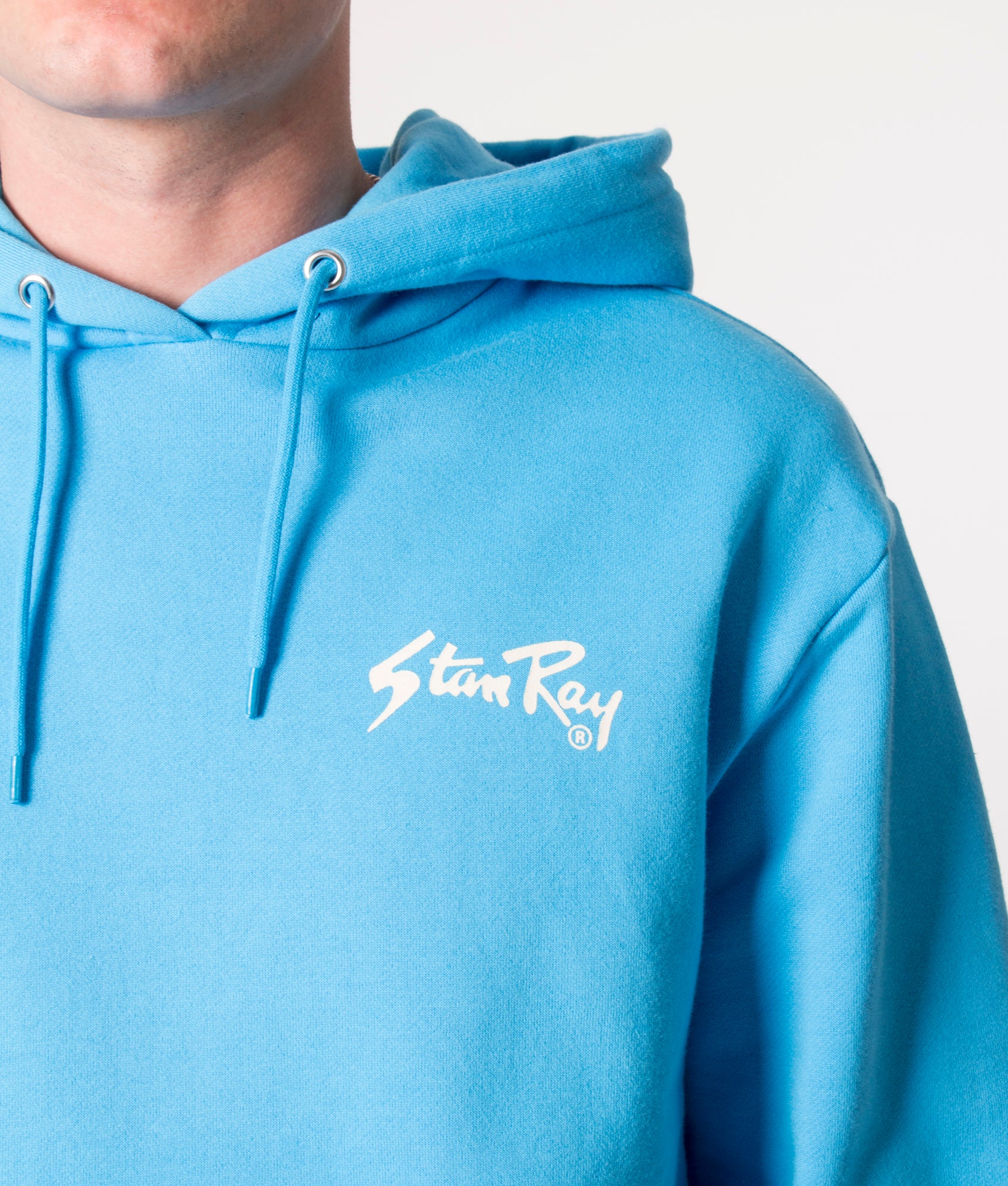 Stan-Hoodie-Gulf-Blue/Natural-Stan-Ray-EQVVS