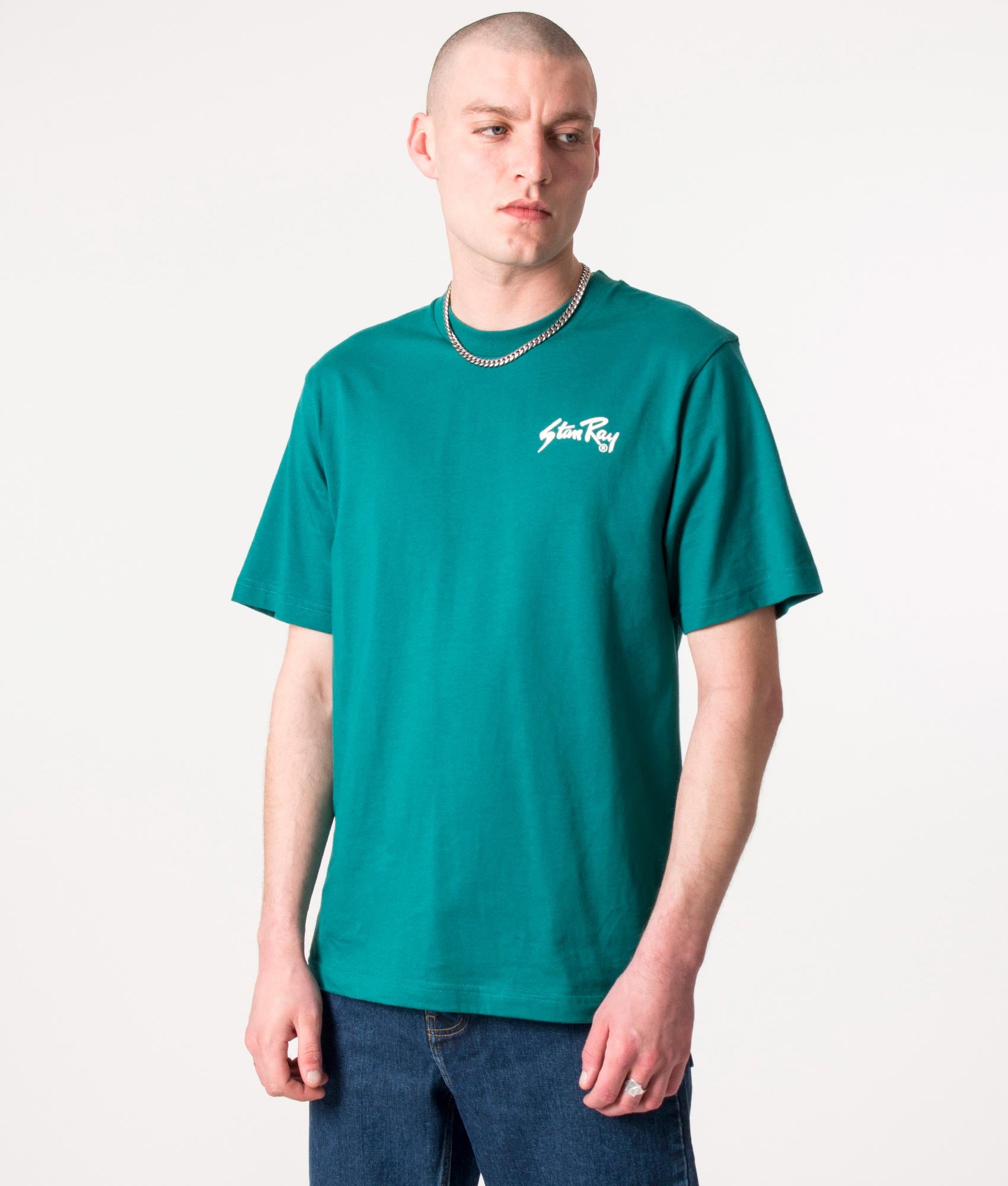 Stan-T-Shirt-Agave/White-Stan-Ray-EQVVS